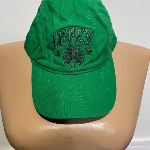 Lucky Good Luck Men's Green Luck of The Irish Clover Baseball Cap Hat One Size - Picture 1 of 8